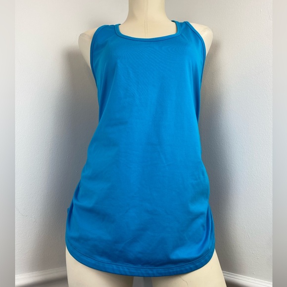 CALIA By Carrie Underwood Blue Razorback Tank | Size Large - Picture 2 of 10